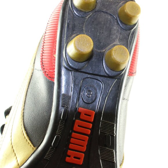 Puma Frankfurt Black Leather Soccer Cleats Mens (US 8/EU 41) - Picture 8 of 8